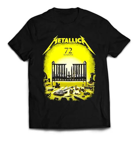 Polera Metallica Album 72 Season Color Negra
