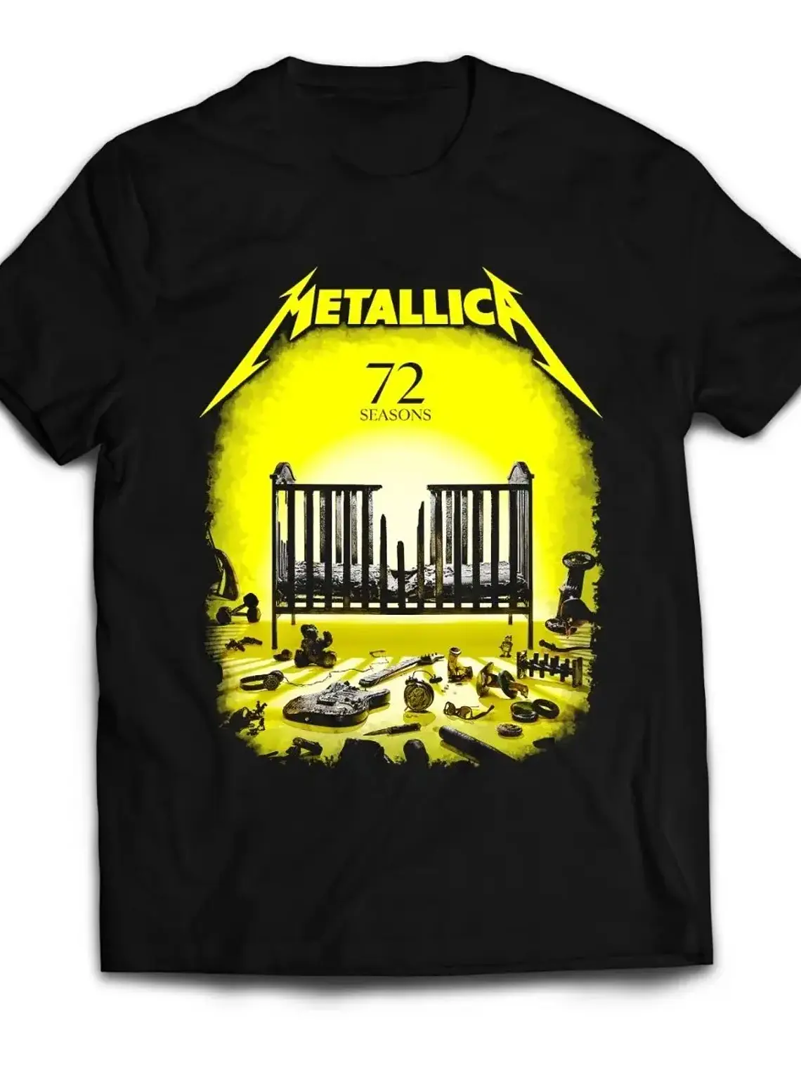 Polera Metallica Album 72 Season Color Negra 1