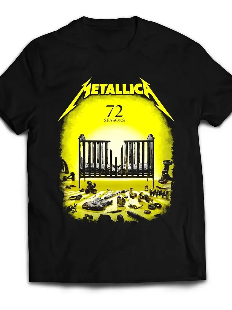 Polera Metallica Album 72 Season Color Negra 1