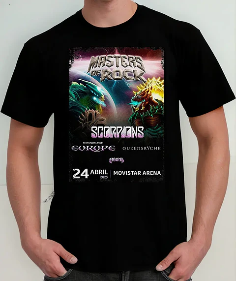 Polera Master Of Rock 2025 - Ver 03 - 24 De Abril