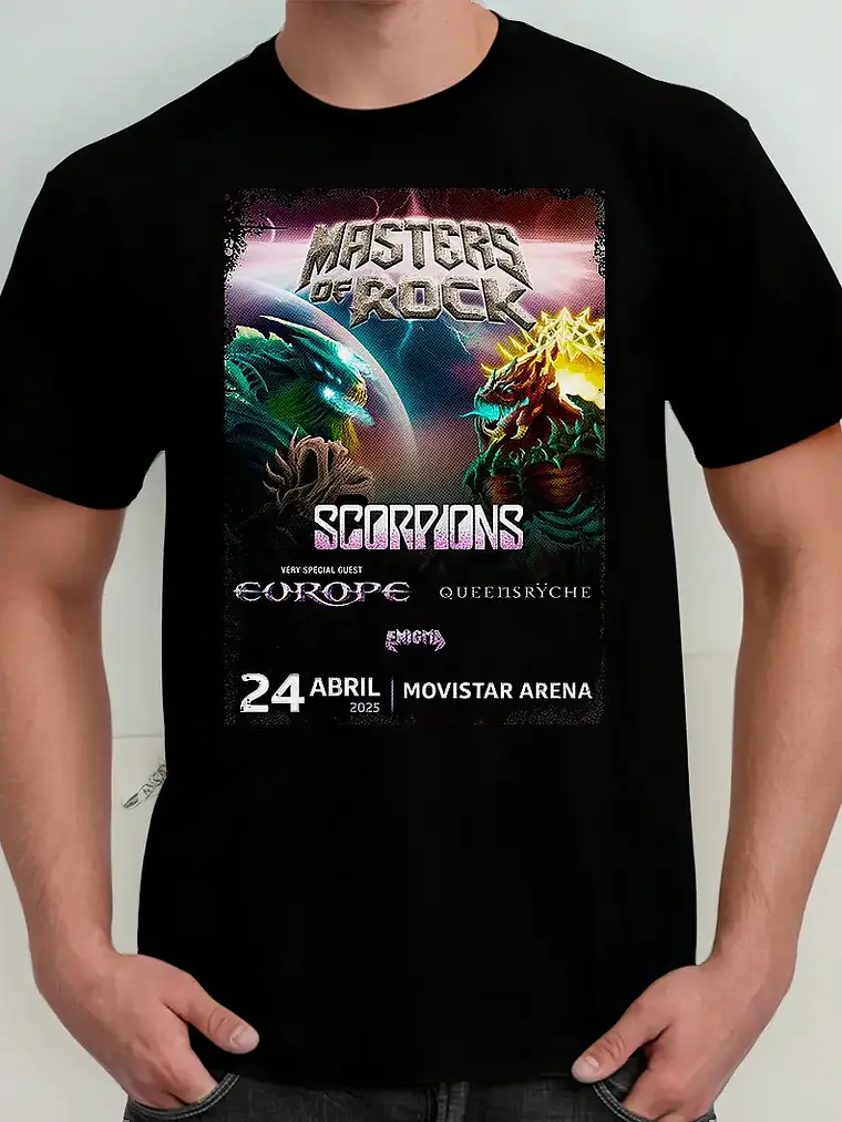 Polera Master Of Rock 2025 - Ver 03 - 24 De Abril 1