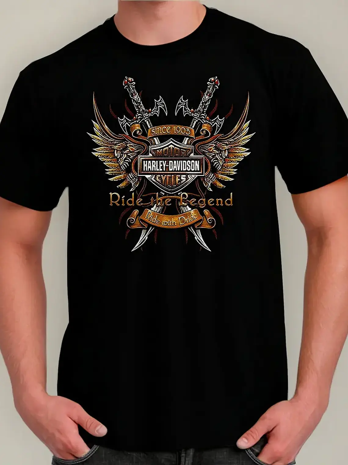 Polera Harley Davidson - Ver 09 - Vale Gamess 1