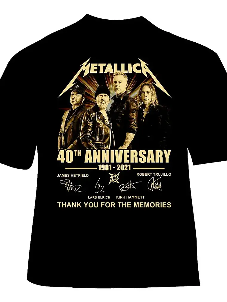 Polera Metallica - Ver 17 - 40 Anniversary 1