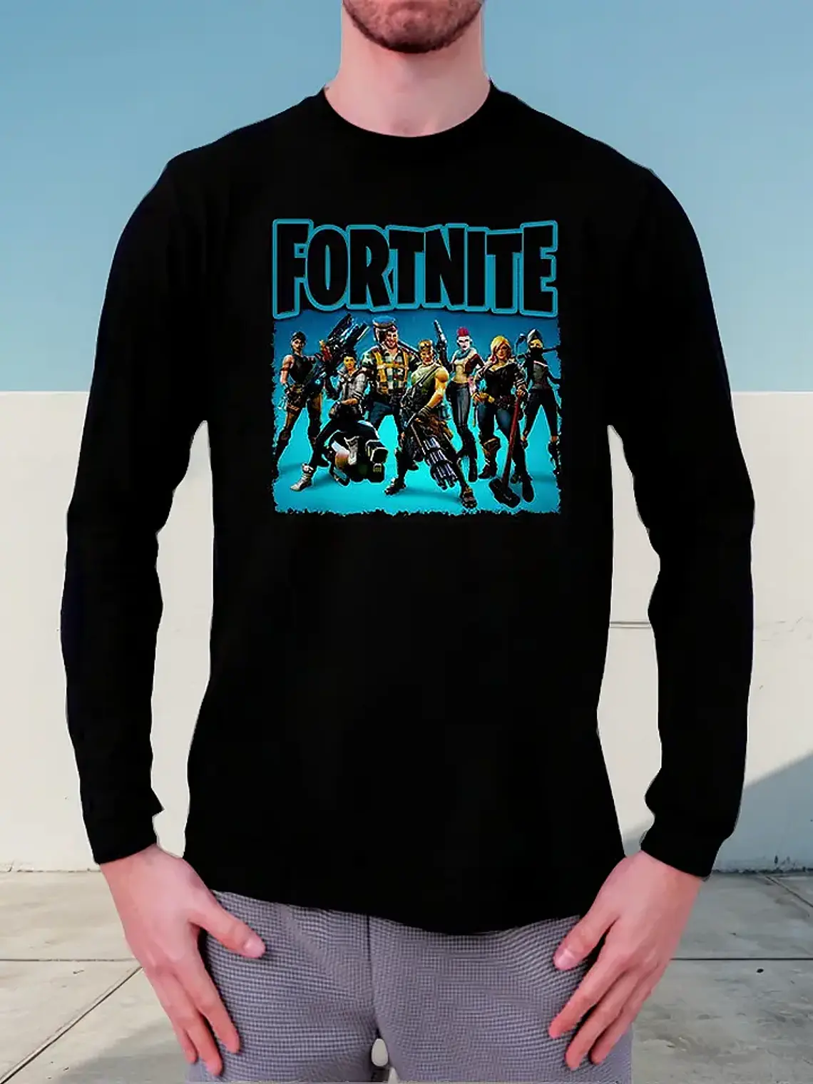 Polera Manga Larga Fornite - Ver 05 - Vale Gamess 1