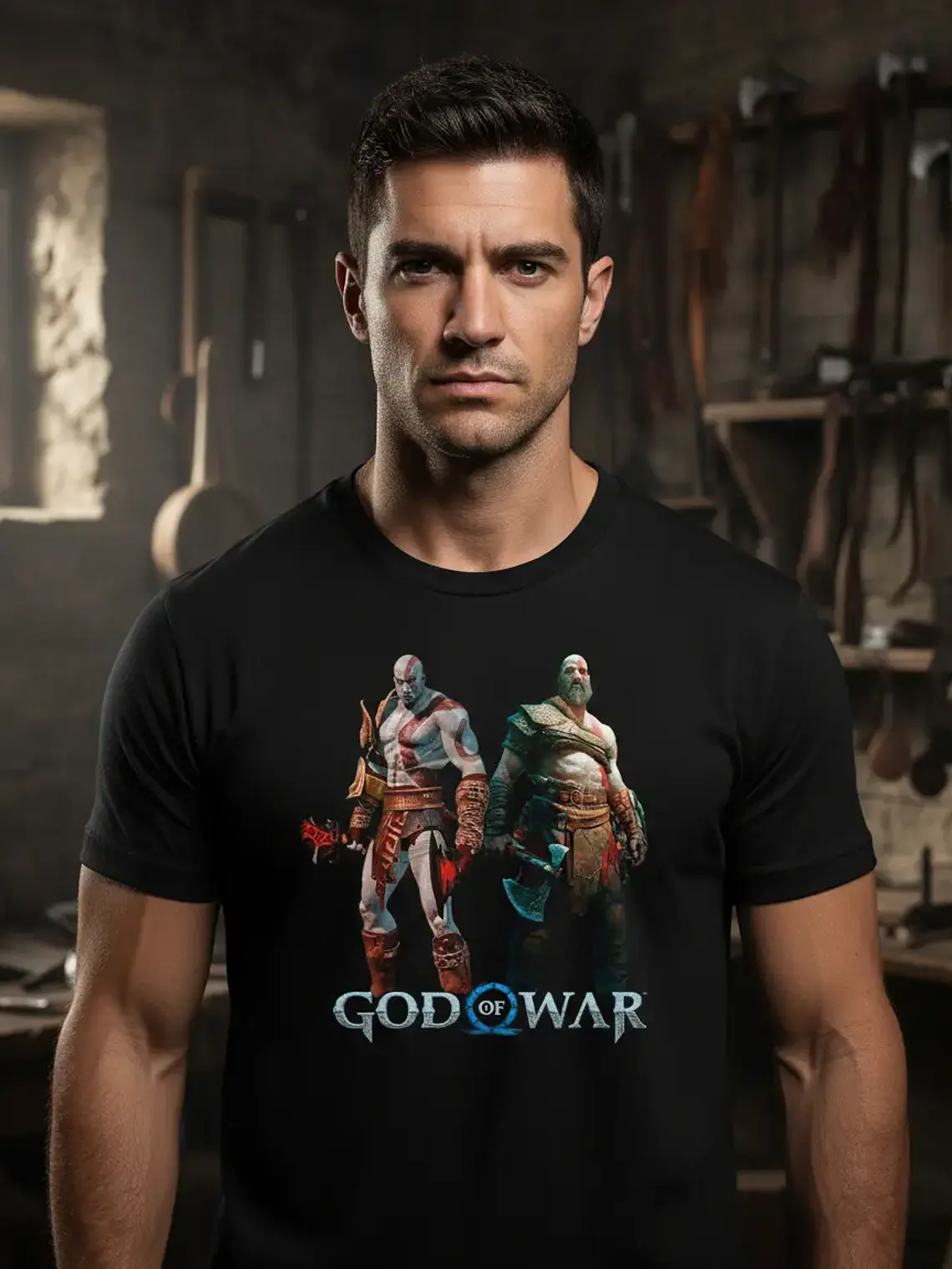 Polera God Of War - Kratos - Videojuegos - Vale Gamess 1