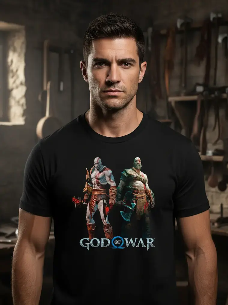 Polera God Of War - Kratos - Videojuegos - Vale Gamess 1