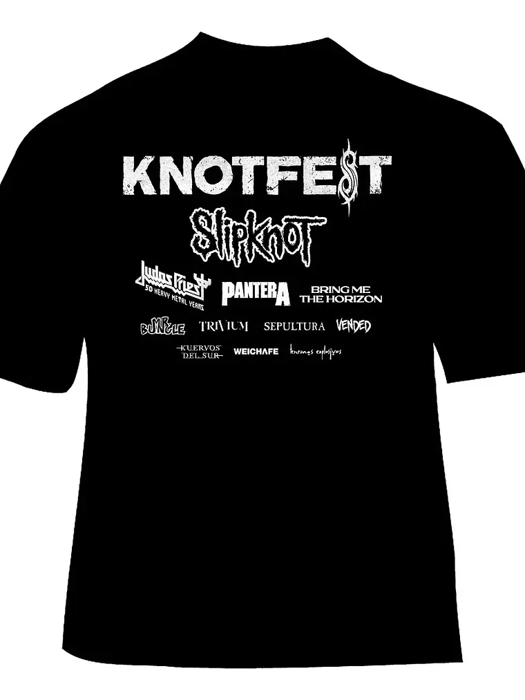 Polera Knotfest Chile 2022 - Estampado Doble 2