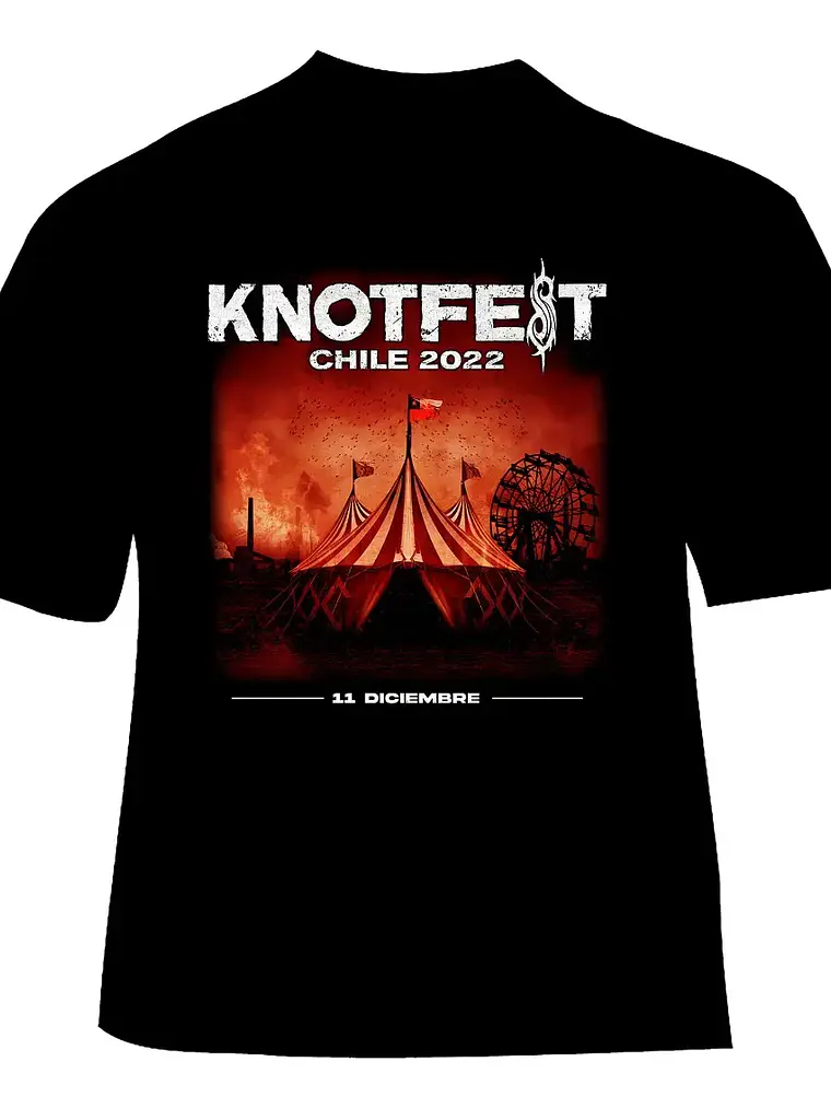 Polera Knotfest Chile 2022 - Estampado Doble 1