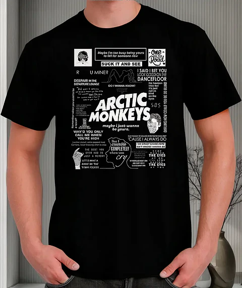 Polera Arctic Monkeys - Ver 04 - Vale Gamess