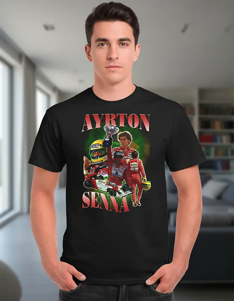 Polera Ayrton Senna - Ver 01 - Vale Gamess