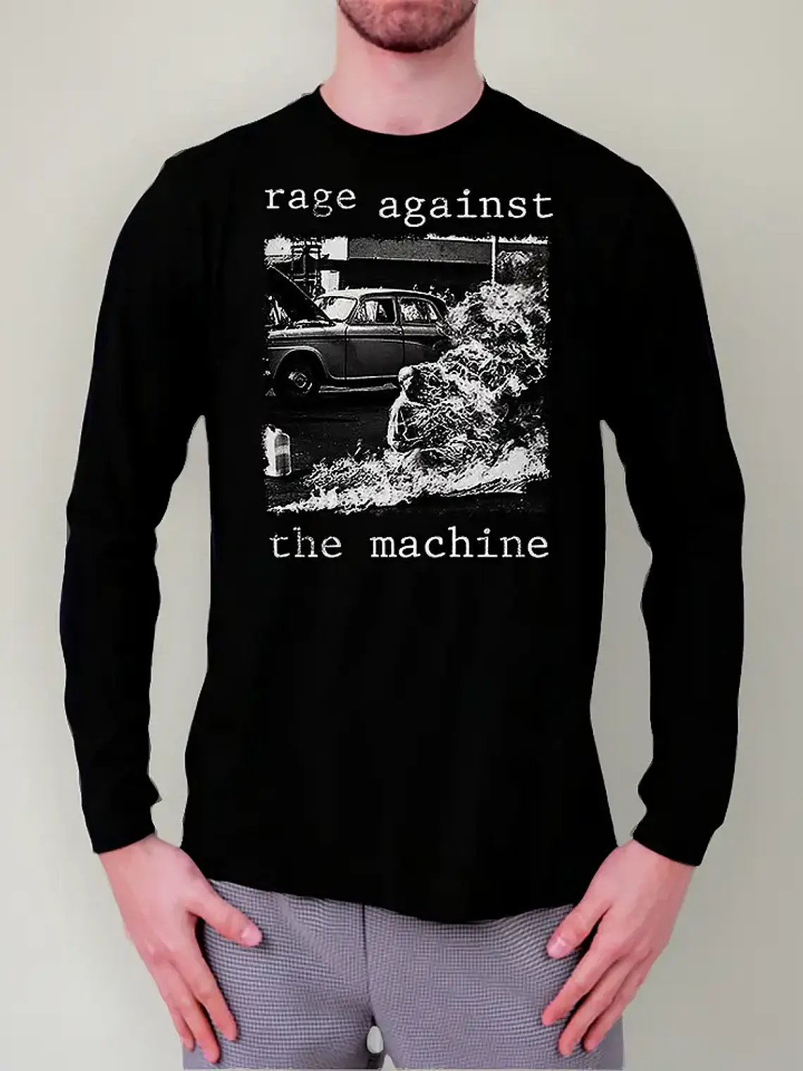 Polera Manga Larga Rage Against The Machine - Ver 01 - Vale 1