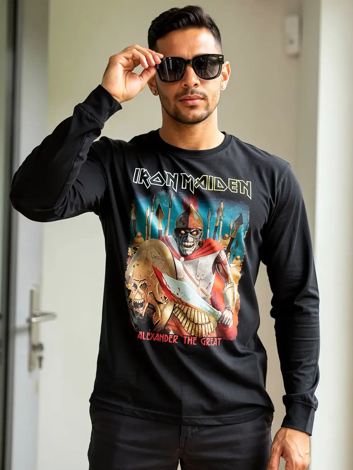 Polera Manga Larga Iron Maiden - Alexander The Great Ver 02 1