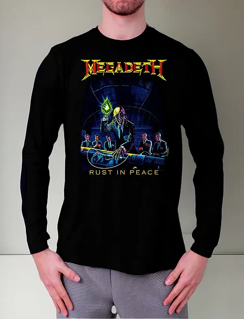 Polera Manga Larga Megadeth - Rust In Peace - Ver 06