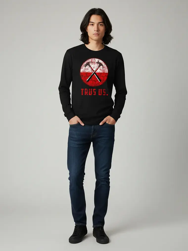 Polera Manga Larga Pink Floyd - Ver 14 - Trus Us 1