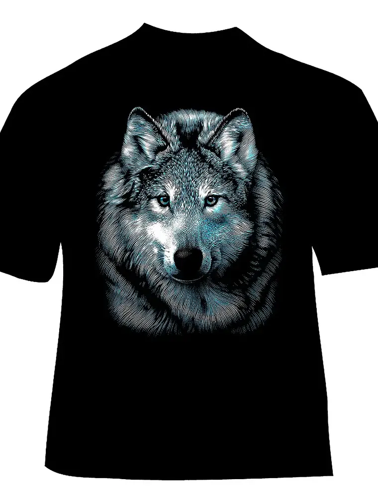 Polera Animales - Ver 17 - Lobo 1
