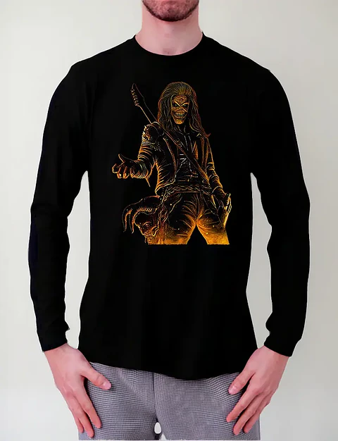 Polera Manga Larga Iron Maiden - Ver 43 - Vale Gamess