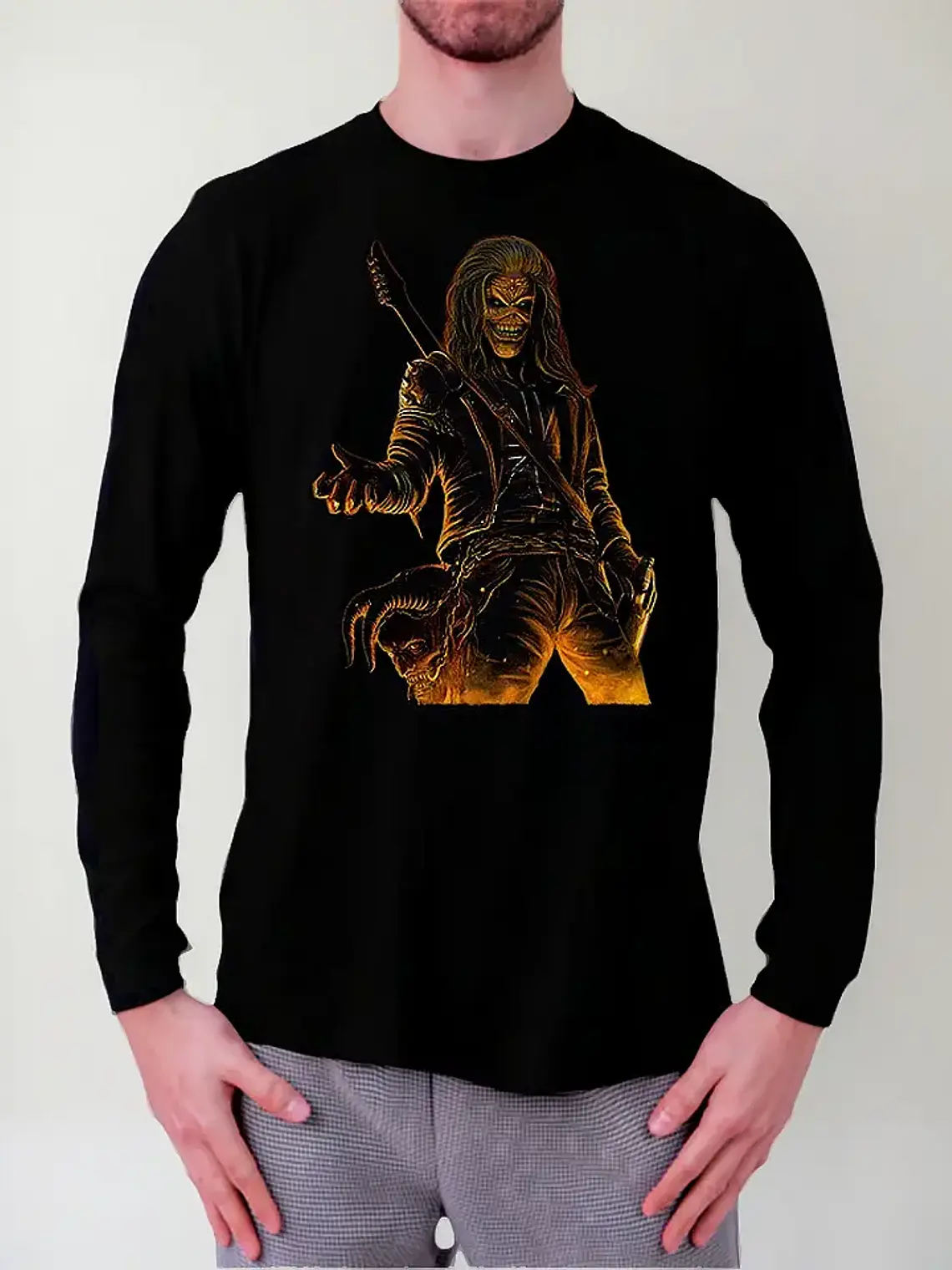 Polera Manga Larga Iron Maiden - Ver 43 - Vale Gamess 1