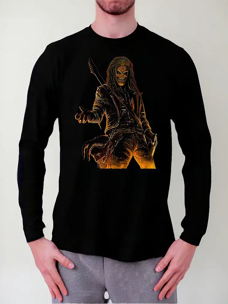 Polera Manga Larga Iron Maiden - Ver 43 - Vale Gamess 1