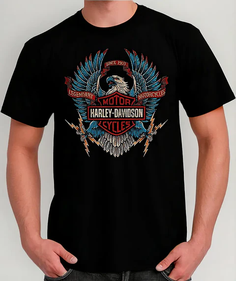 Polera Harley Davidson - Ver 08 - Vale Gamess
