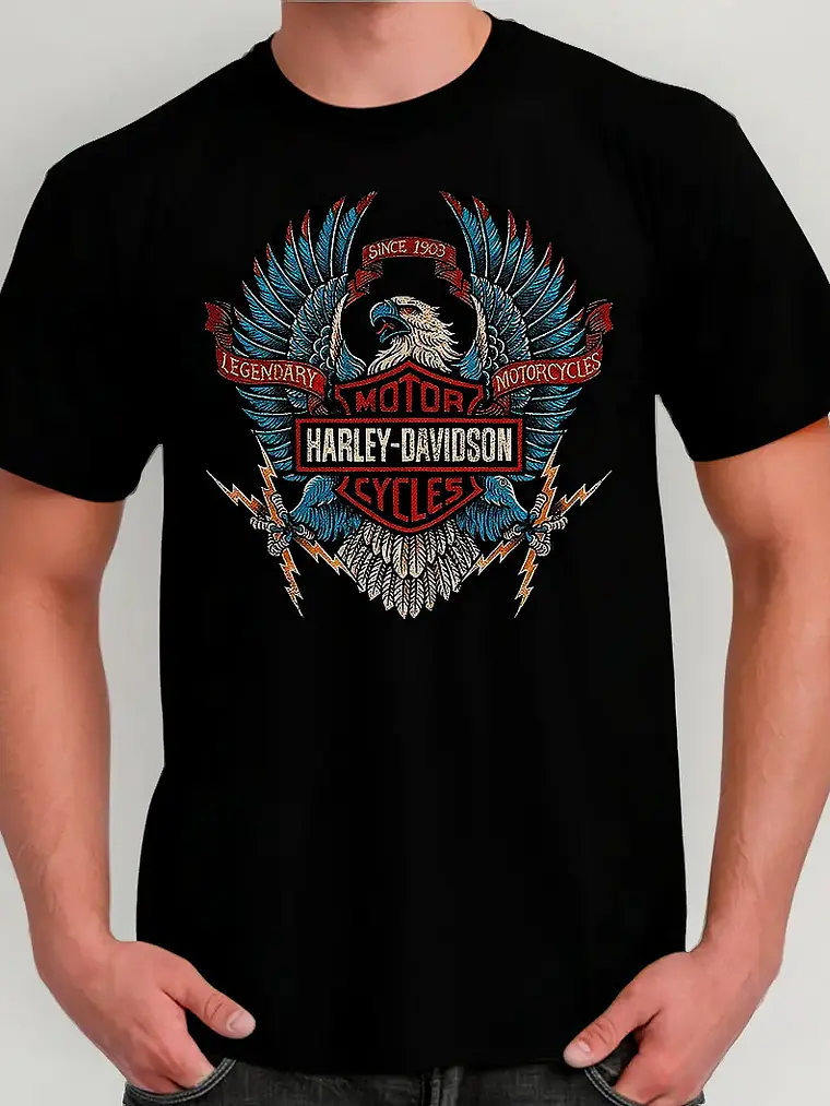 Polera Harley Davidson - Ver 08 - Vale Gamess 1