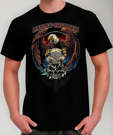 Polera Harley Davidson - Ver 10 - Vale Gamess