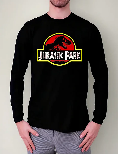 Polera Manga Larga Jurassic Park - Ver 04 - Vale Gamess