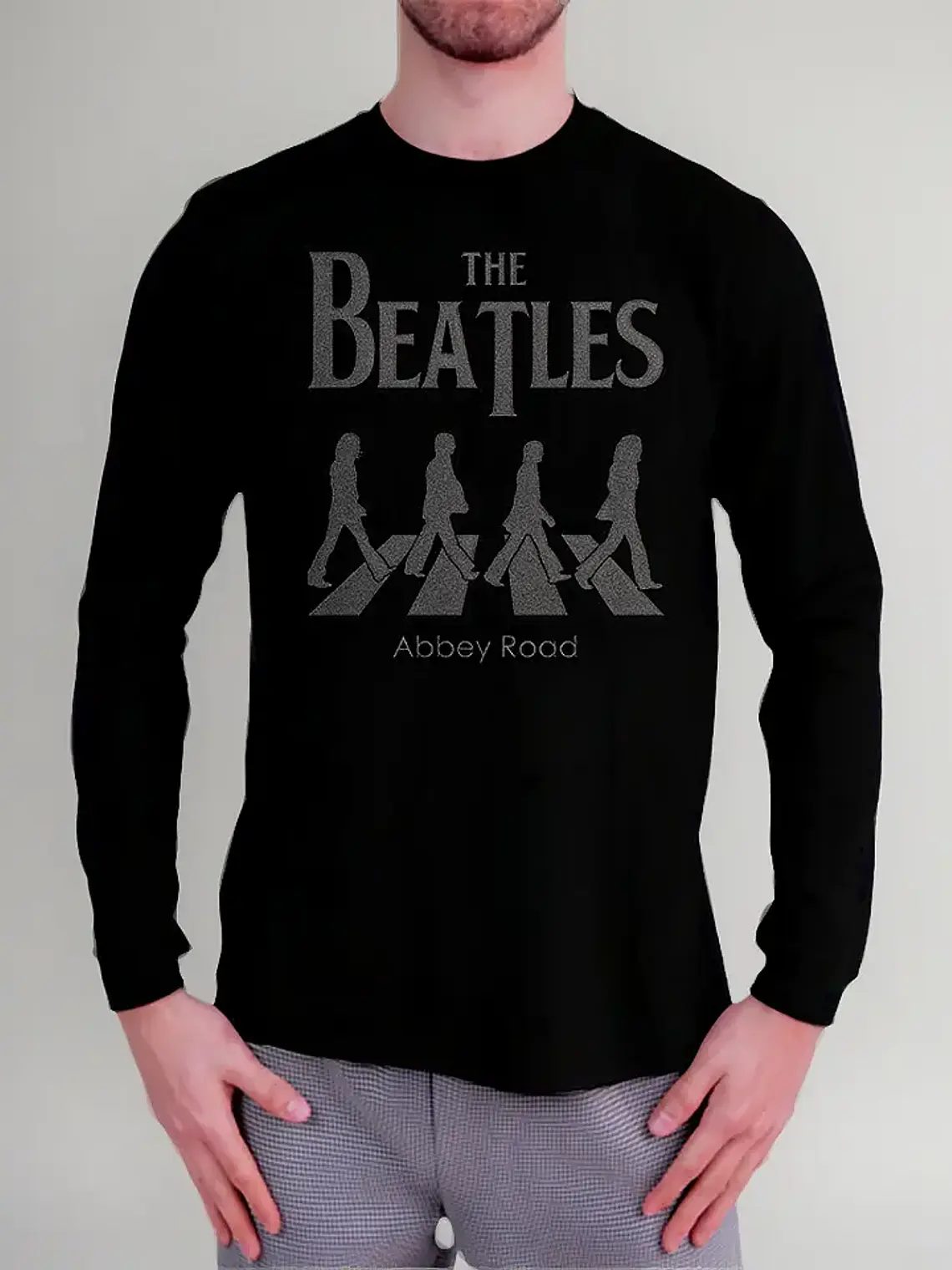 Polera Manga Larga The Beatles - Ver 01 - Abbey Road 1