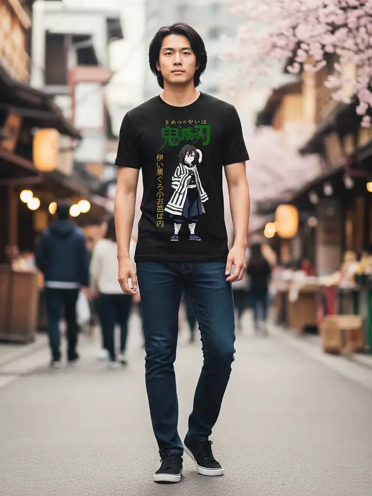 Polera Kimetsu No Yaiba: Demon Slayer - Pilares - Iguro 1