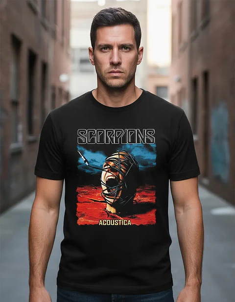 Polera Scorpions - Ver 01 - Acoustica