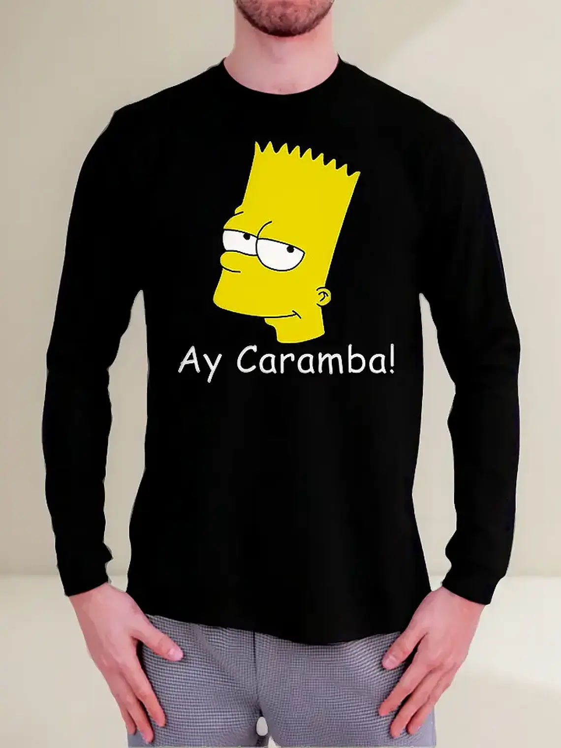 Polera Manga Larga Bart Simpson - Ver 02 - Vale Gamess 1