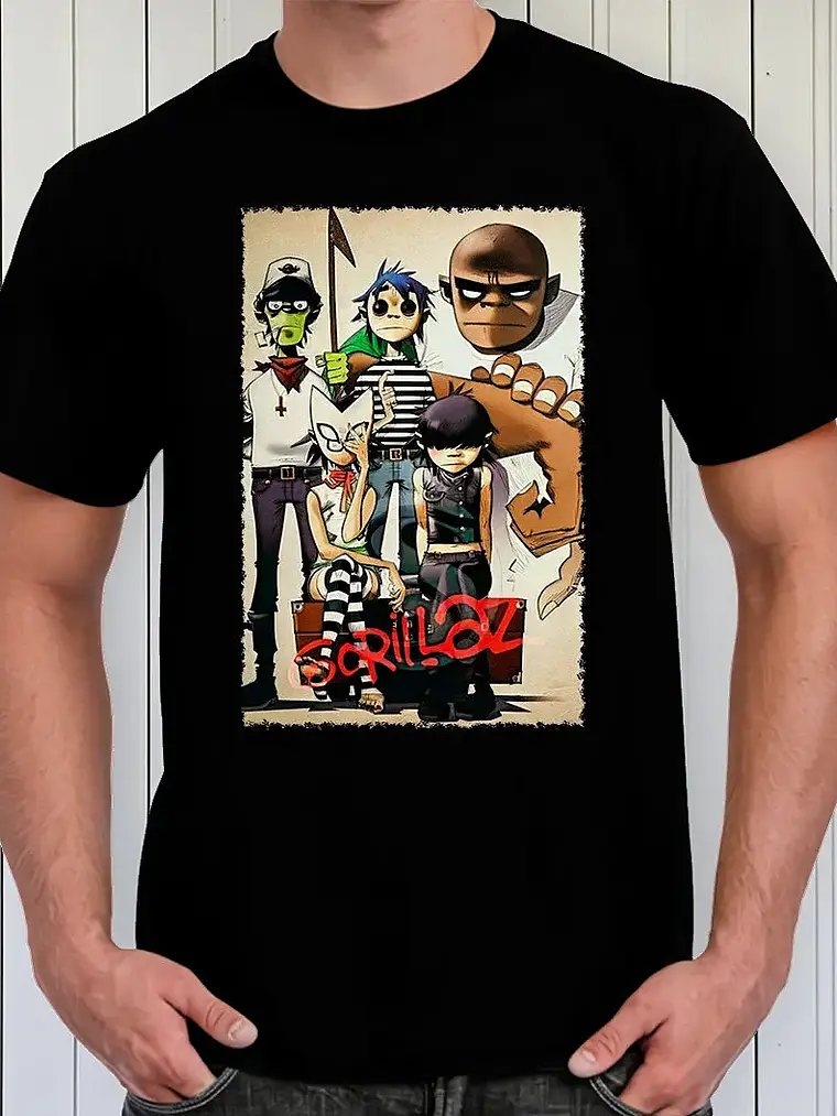 Polera Gorillaz - Ver 16 - Vale Gamess 1