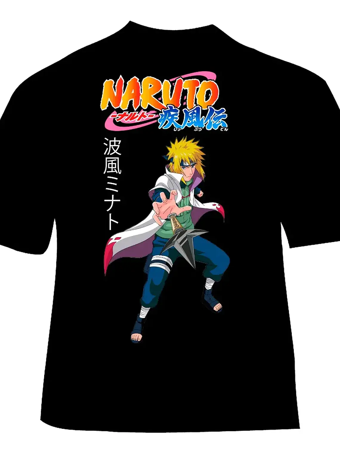 Polera Anime Naruto Shippuden - Minato - Vale Gamess 1