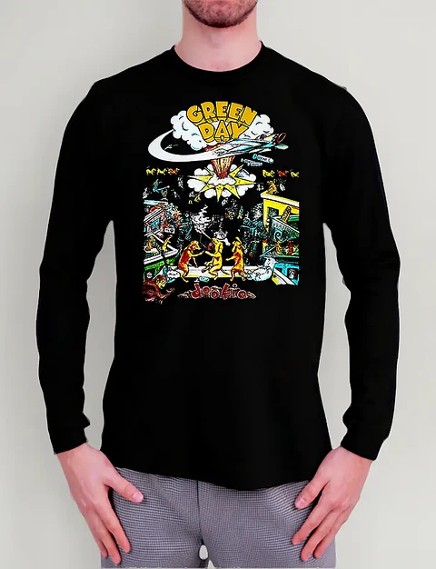 Polera Manga Larga Green Day - Ver 04 - Dookie