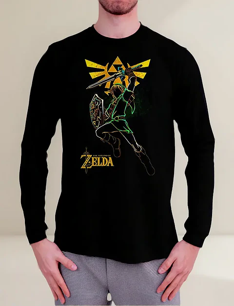 Polera Manga Larga The Legend Of Zelda - Ver 02 - Vale Games