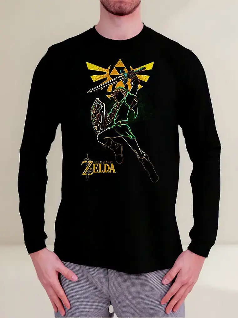 Polera Manga Larga The Legend Of Zelda - Ver 02 - Vale Games 1