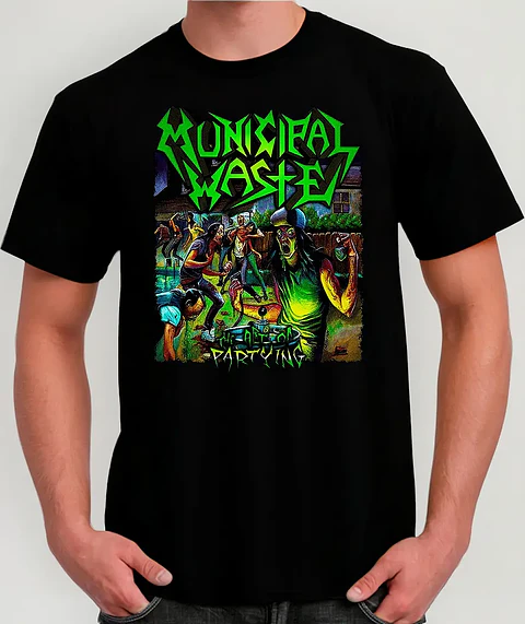 Polera Municipal Waste - Ver 02 - The Art Of Partying