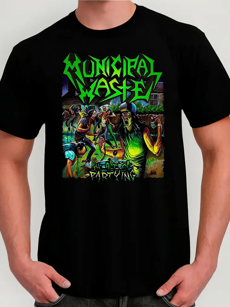 Polera Municipal Waste - Ver 02 - The Art Of Partying 1