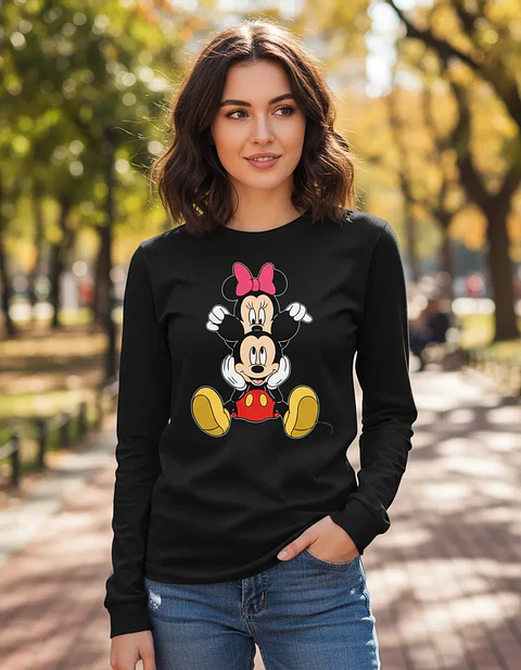 Polera Manga Larga Mickey Mouse - Ver 01 - Vale Gamess