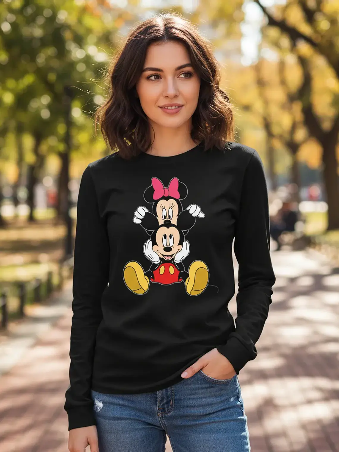 Polera Manga Larga Mickey Mouse - Ver 01 - Vale Gamess 1