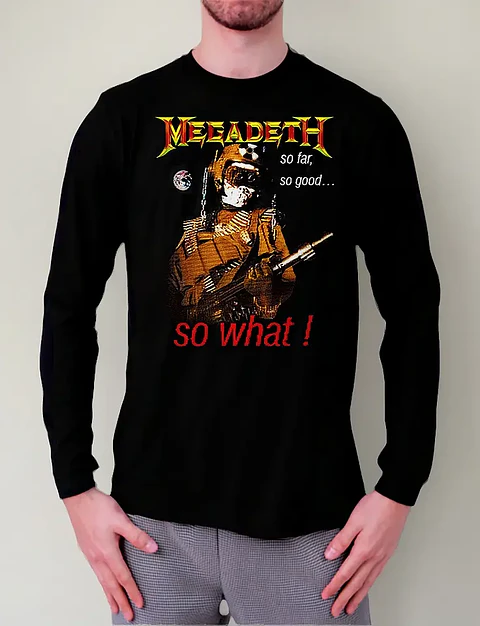 Polera Manga Larga Megadeth - So Far, So Good... So What!