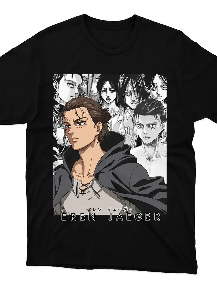Polera Shingeki No Kyojin Eren Jaeger - Ataque De Titanes 1