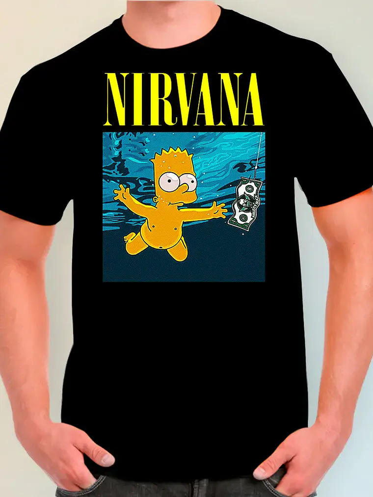Polera Nirvana - Ver 02 - Nevermind Simpson 1
