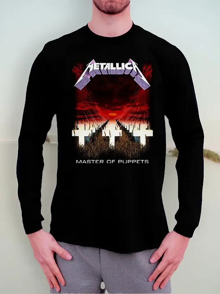 Polera Manga Larga Metallica - Ver 38 - Master Of Puppets 1