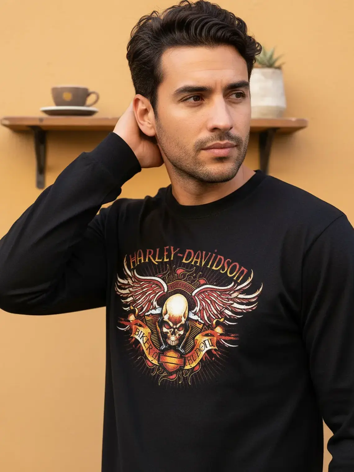 Polera Manga Larga Harley Davidson - Ver 02 - Vale Gamess 1