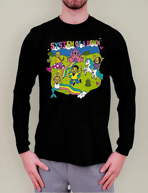 Polera Manga Larga System Of A Down - Ver 04 - Vale Gamess