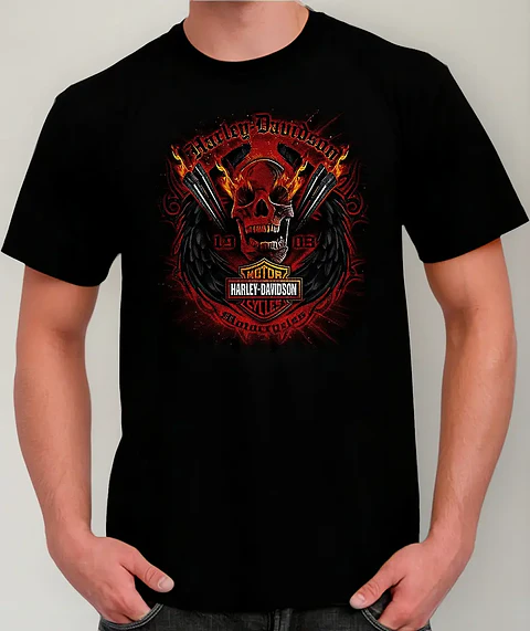 Polera Harley Davidson - Ver 07 - Vale Gamess