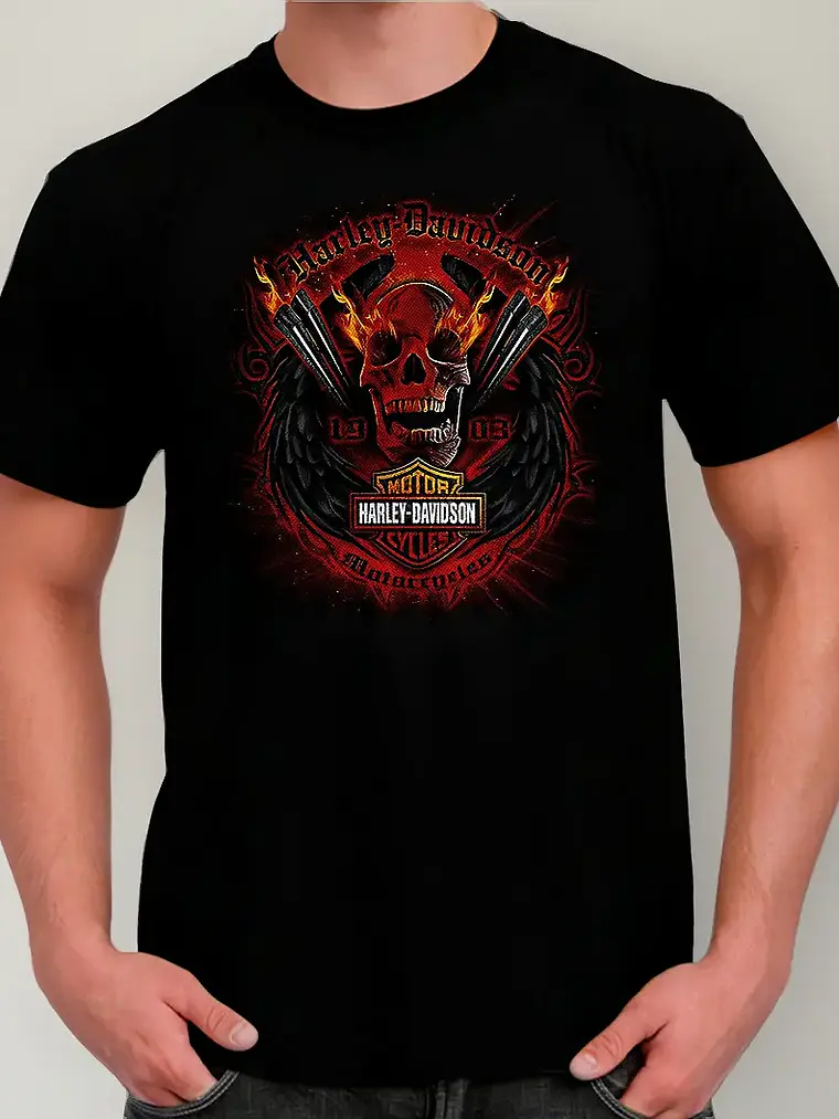 Polera Harley Davidson - Ver 07 - Vale Gamess 1