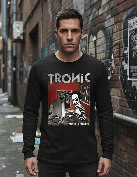 Polera Manga Larga Tronic - Ver 02 - Contra La Corriente