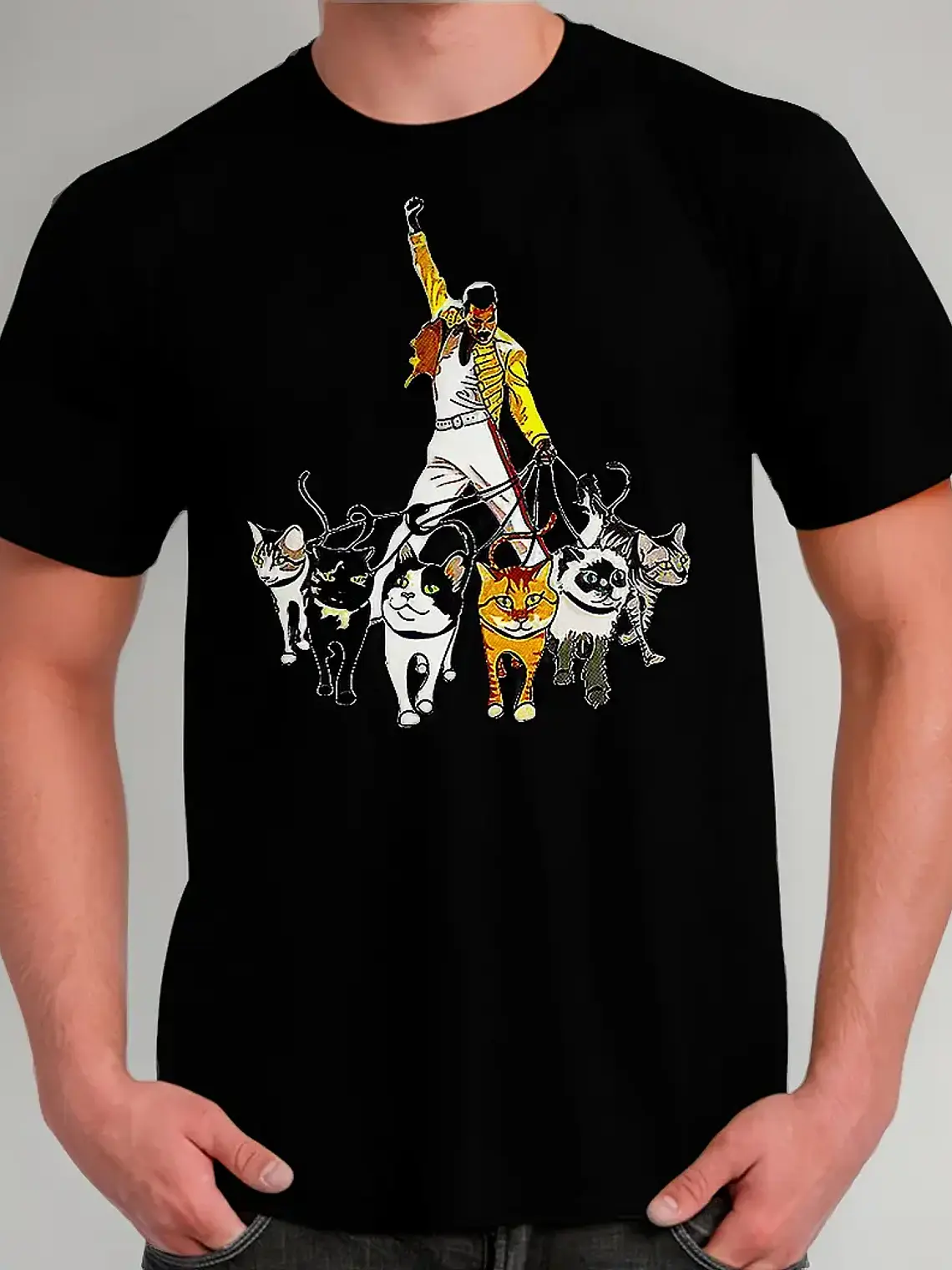 Polera Freddie Mercury - Ver 01 - Gatitos 1