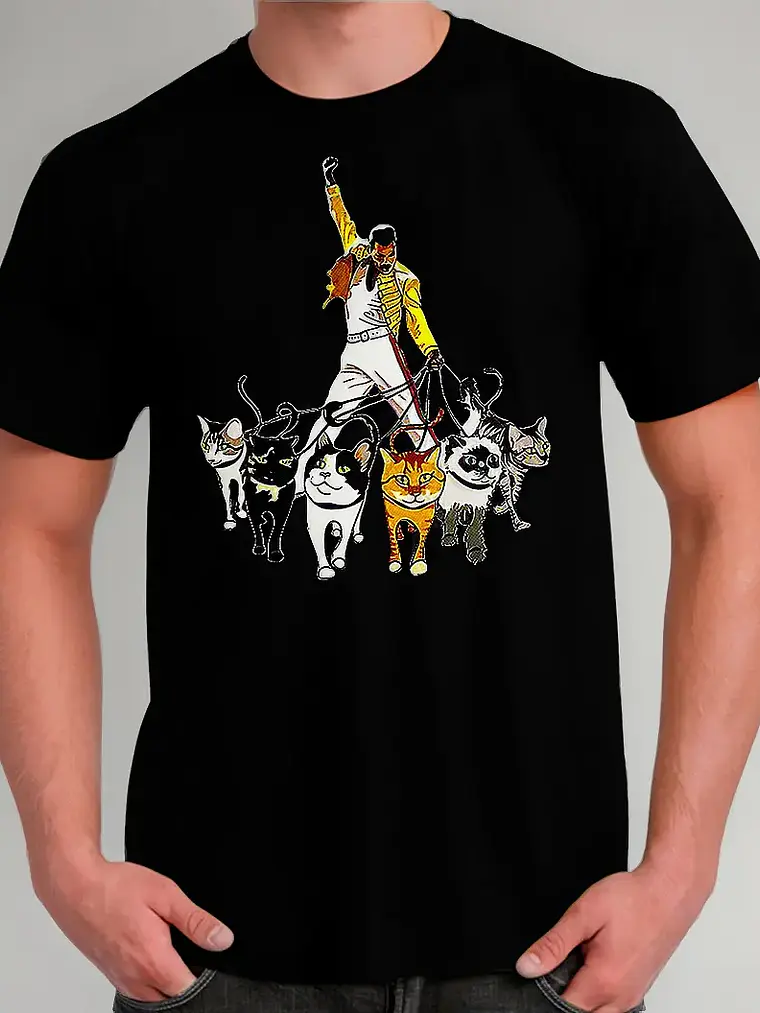 Polera Freddie Mercury - Ver 01 - Gatitos 1